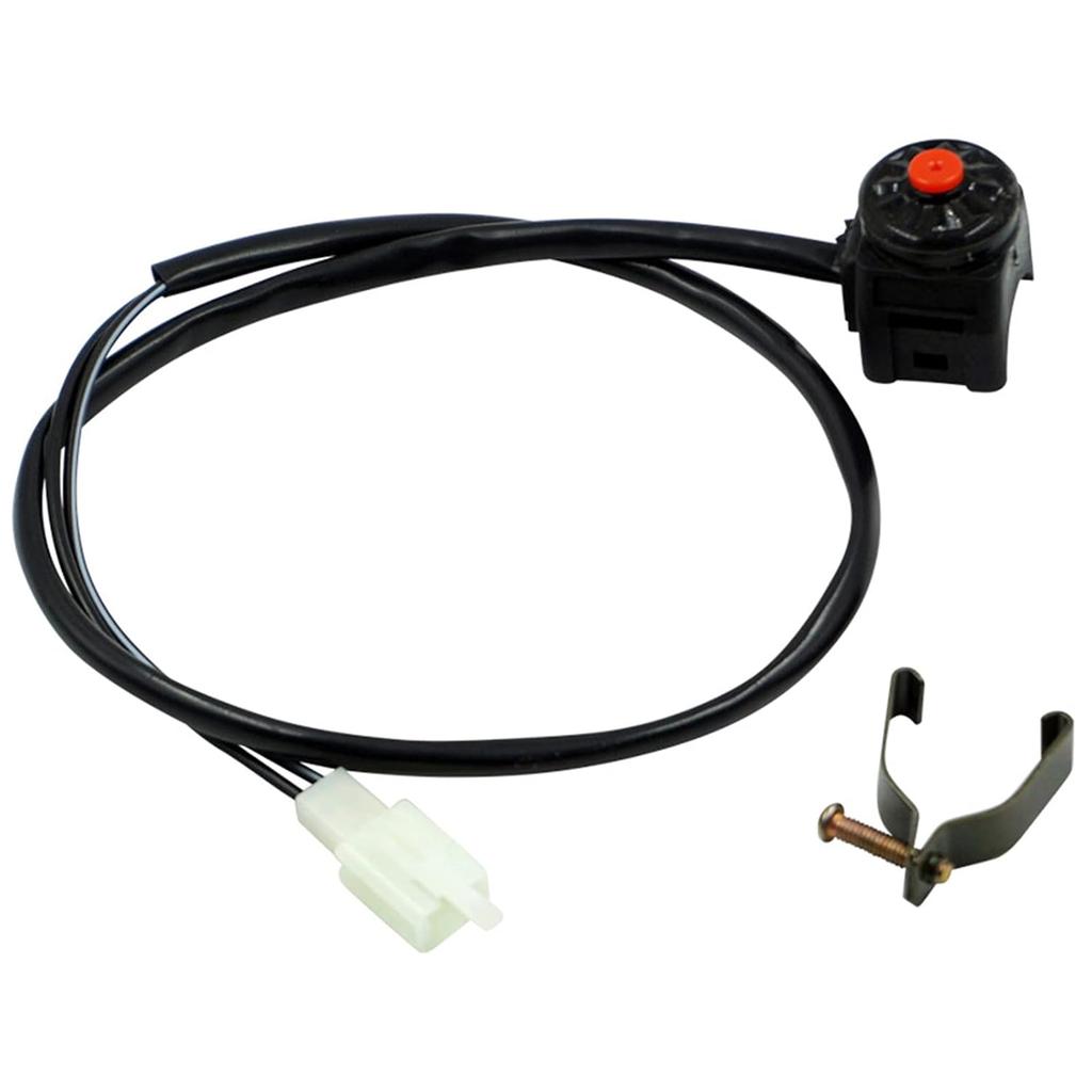 Universal Motorcycle Kill Stop Switch Horn Button Motorbike Switch Handlebar For ATV Dirt Bike 7/8Inch 22Mm (Pack Of 2) (Red)