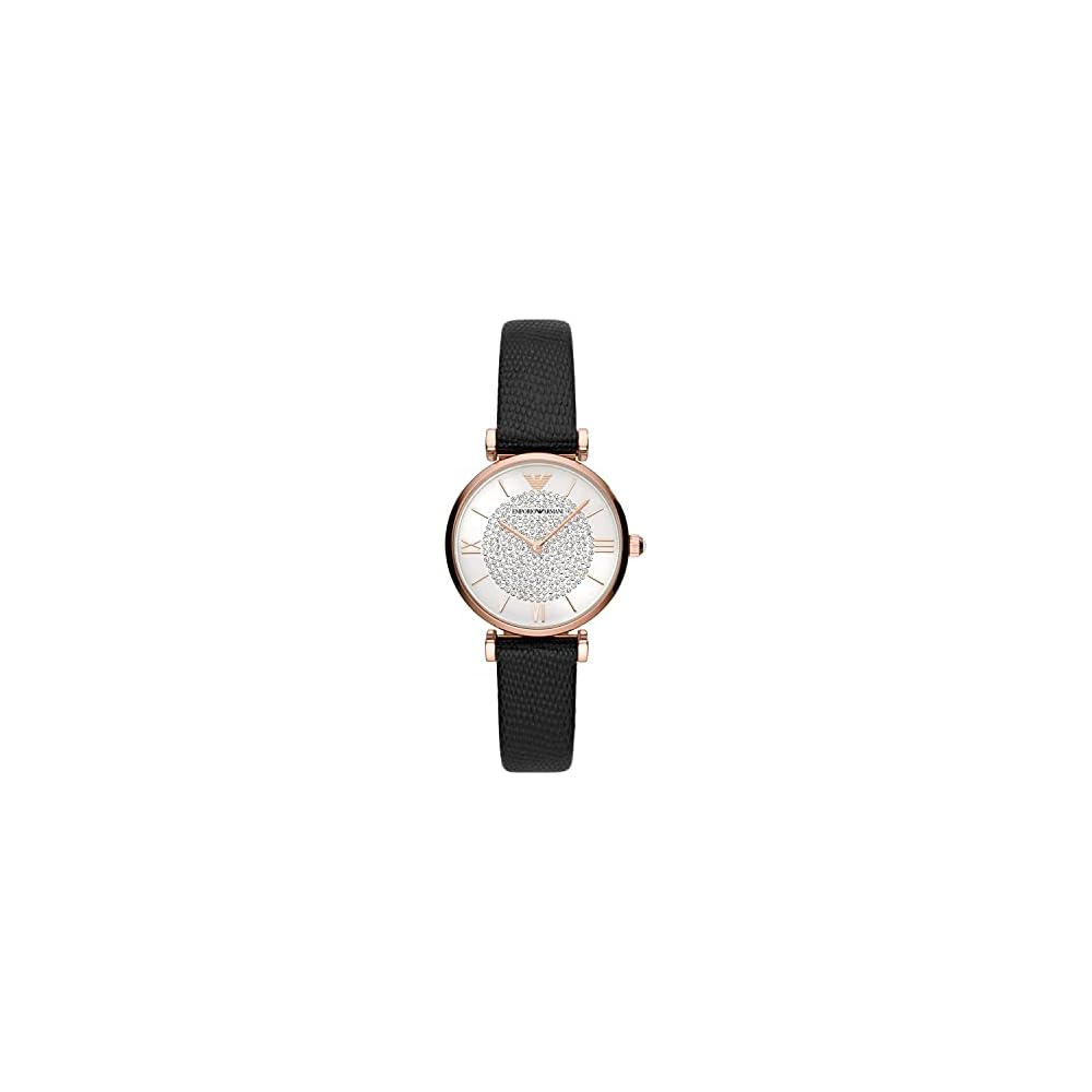 [Emporio Armani] GIANNIT AR11387 Women s Watch, Black, Genuine Product