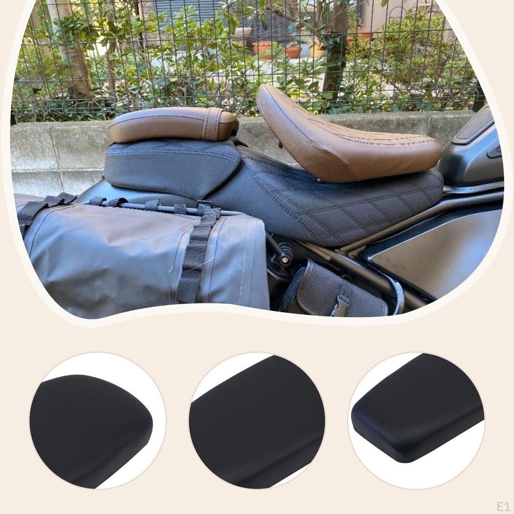 Rear Rack Padded Saddle Cushion PU Leather Quick Installation for Adults Kids with Mounting Screws