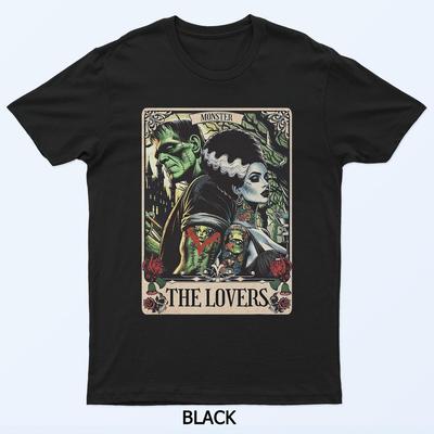 Das Monster Frankenstein und Braut Die Liebenden Tarotkarte T-Shirt
