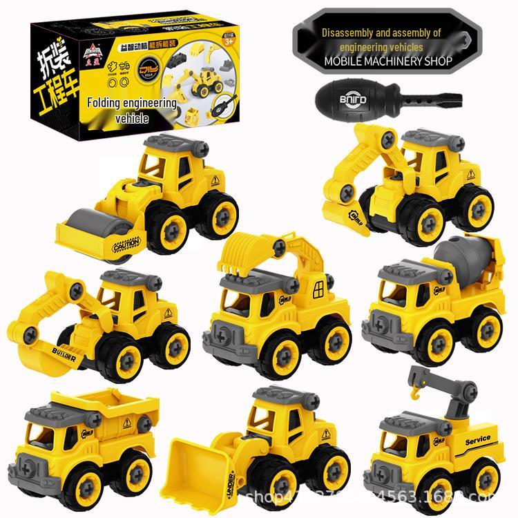 Children's Pull Back Forklift Toy Car with Color Box