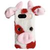 For Google Pixel 9/9 Pro Fluffy Cows Ear Cover Shockproof TPU Phone Case