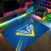 Warrington Wolves Design Crystal Velvet Carpet Cozy Non?Slip Printed Rug For Bedroom Living Room Entrance