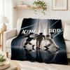 Pop Tribute Pattern Blanket Allseason Fleece Blanket For Bedroom Sofa Bed Home Party Decor New Year Gift