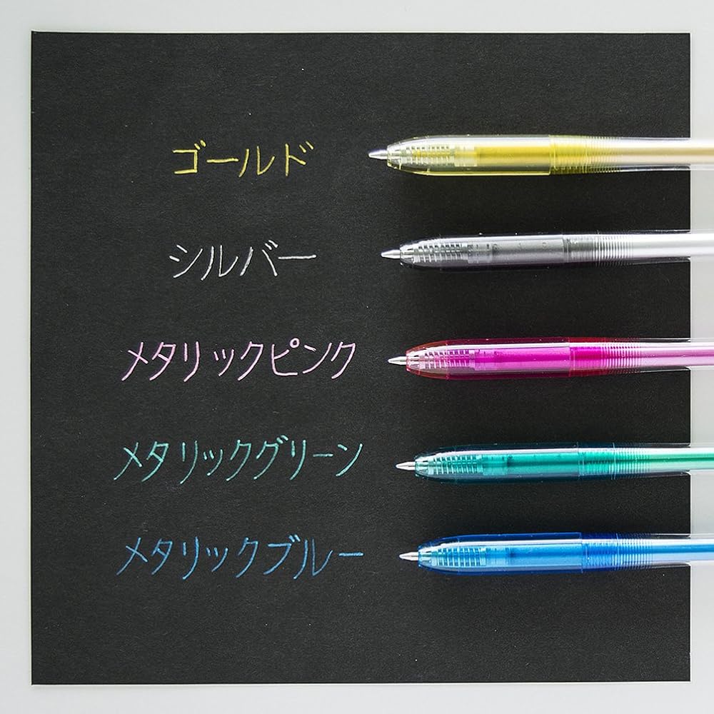 Sakura Cray-Pas Metallic Ballpoint Pen 5 Colors 0.7mm Ballpoint Pen Set