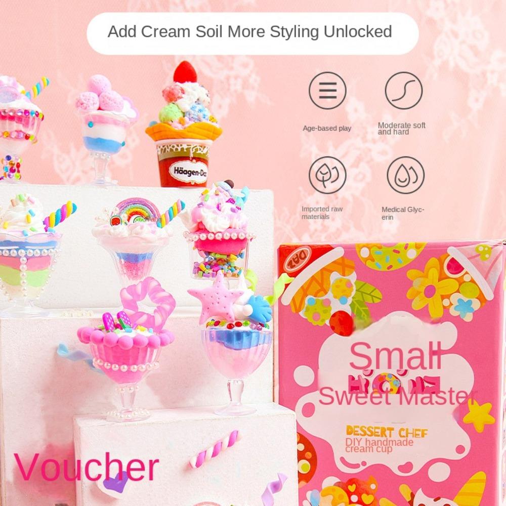 Cream Glue Simulate Ice Cream Cup Toy Cartoon Dessert Cup Material Toy  Toy Accessories