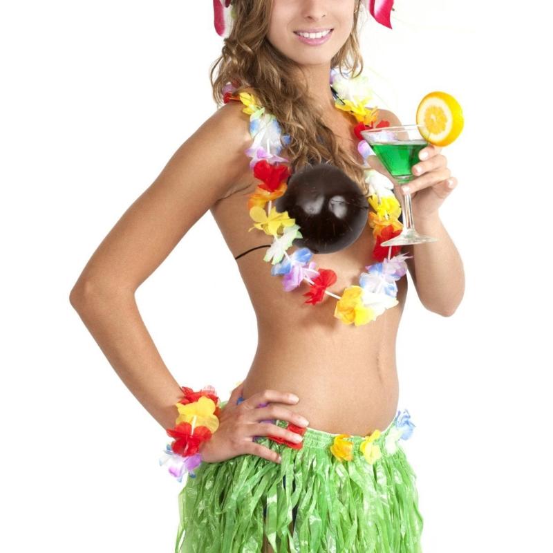 Natural Coconut Bra Novelty Coconut Bra Top Dance Costume, Comfortable to Wear For Women Hawaiian Party, Beach Parties
