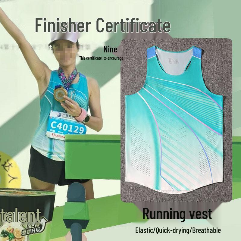 Unisex Quick-Dry Marathon Vest Set - Training & Sprinting Sportswear