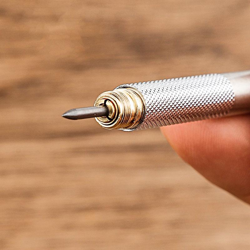 Full Metal Mechanical Pencil Set 0.3 0.5 0.7 0.9 1.3 2.0mm Art Drawing Automatic Pencil with Leads Office Kawaii School Supplies