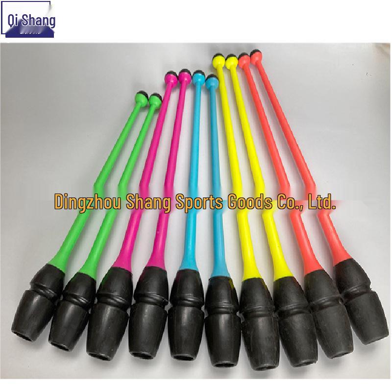 

Children s Rhythmic Gymnastics Baton - Standard Competition Two-Color Rubber Training Baton 36cm 145g Single