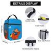 Blue Pocoyo Kids Cartoon Insulated Lunch Bag for Women Kids Leakproof Food Boxes Thermal Lunch Box Tote