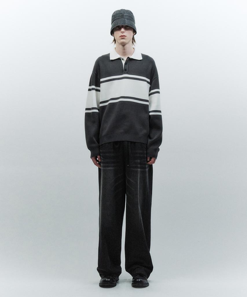 INSILENCE Rugby Knit Dark Grey