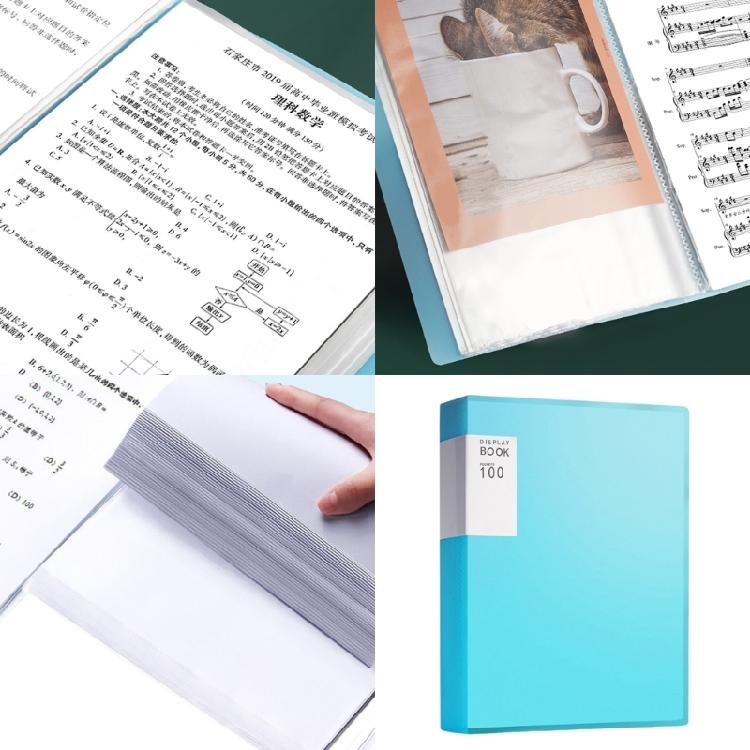 Big Capacity Presentation Folder with 100 Pocket Display Folders for School Presentations Insurance Financial Documents