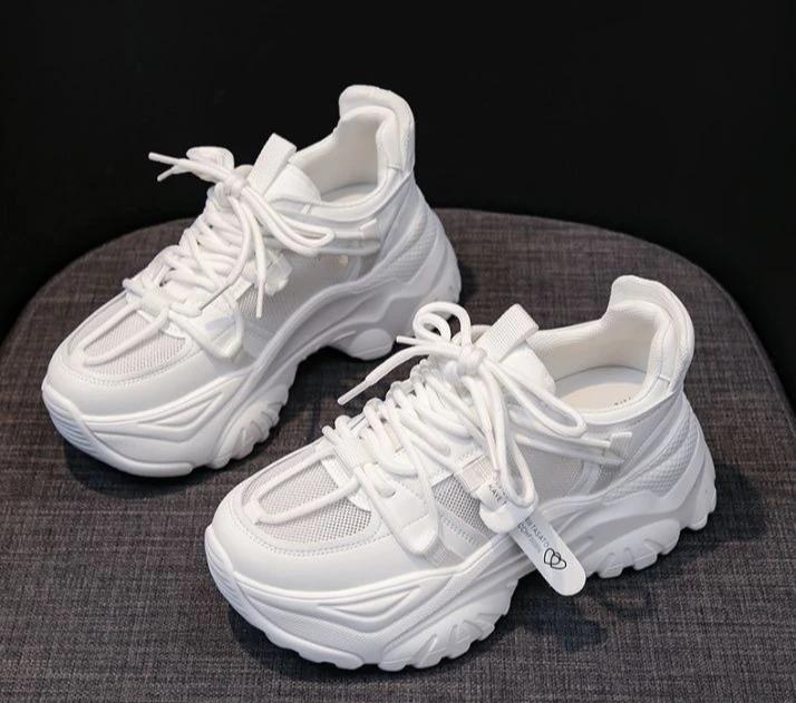 Fashion Women's Shoes Casual Shoes Spring Thick Sole Platform Woman Tennis Fashion 2025 Versatile Leisure Sneakers