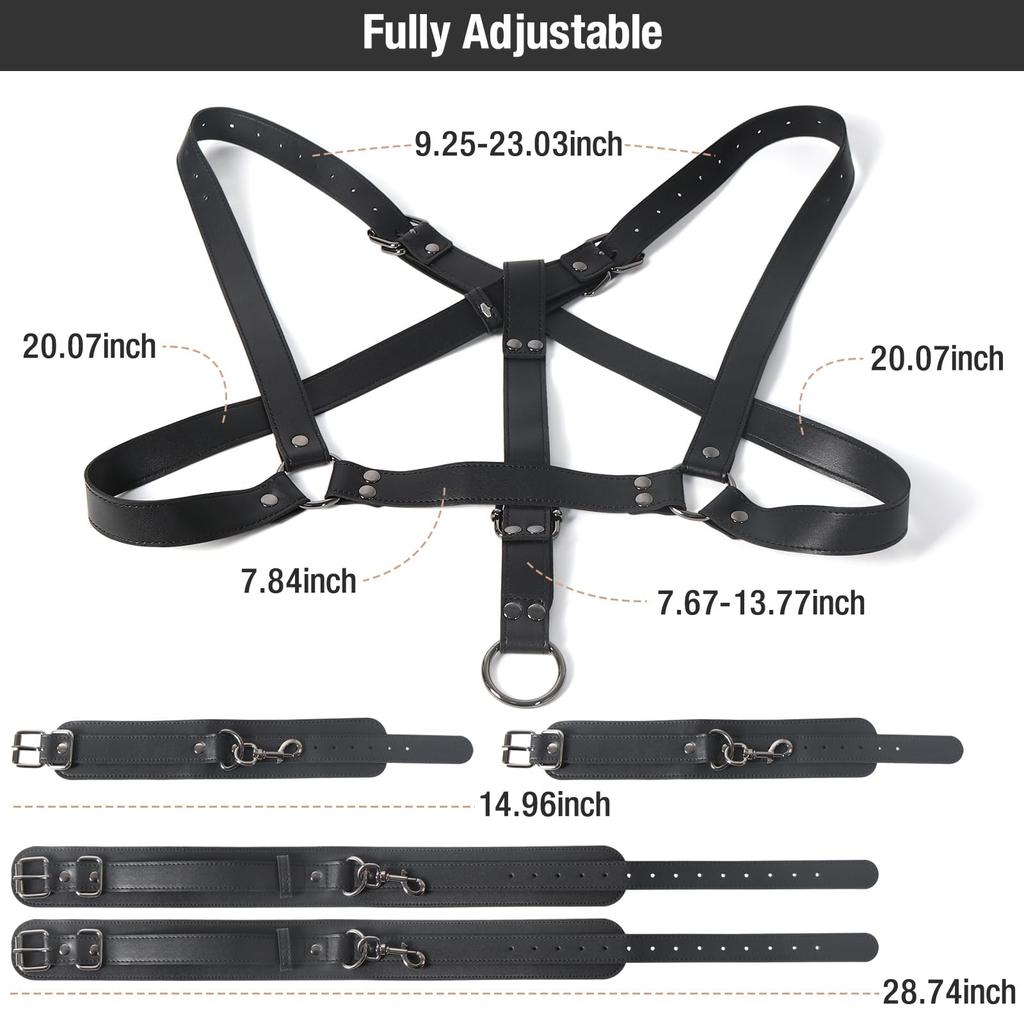 Bondage Sex Toys Breasts Harness Thigh Sling Behind Bondage Restraints Sex Gear Kit For Couples Fetish SM Games Adult Toys