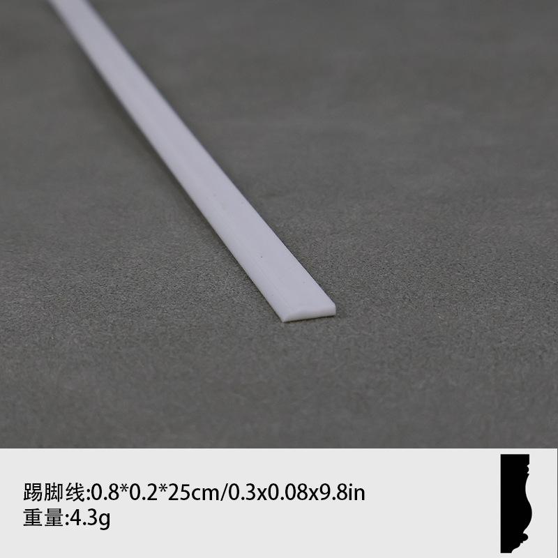 

2шт 1:12 Кукольный домик Миниатюрный плинтус Миниатюрная линия талии Декор для ванной комнаты и гостиной Игрушка Аксессуары для кукольного домика