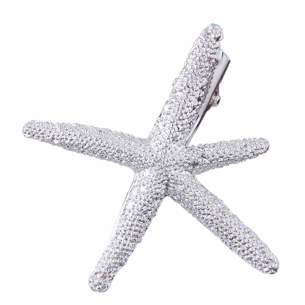Women Hair Clip Alloy Starfish-shape Geometric Grasping Clip Hair Ornaments