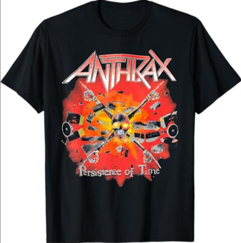 

New AAnthrax Persistence Crossbone Short Sleeve S-234XL Shirt D924 Unisex T-Shirt 5XL різнокольоровий