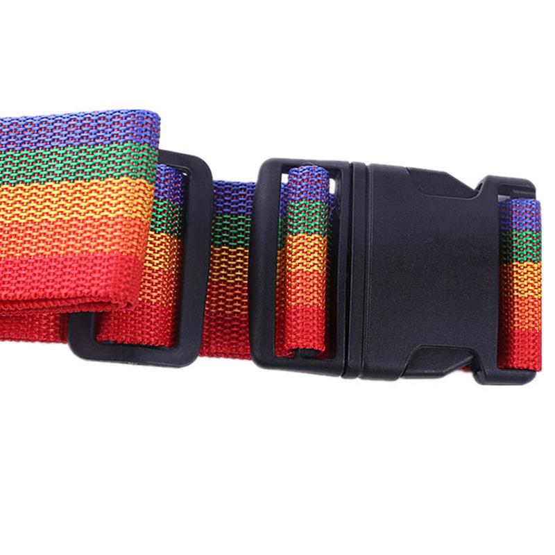 1Pcs Adjustable Luggage Strap Cross Belt Travel Suitcase Nylon Lock Buckle