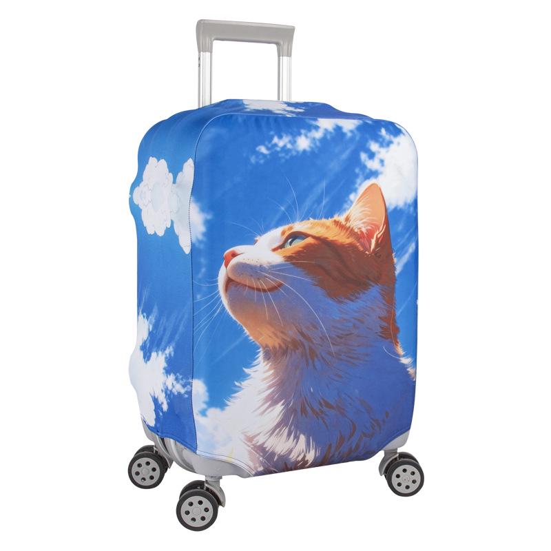 Benutzerdefinbarer Elastischer Verdickter Reisekoffer Schutzbezug mit Bilddruck