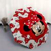 1pc Minnie Mouse, Automatic Folding Umbrella: Compact 8 Bone Design Cartoon Outdoor Travel Companion, Business Umbrella, Christmas Valentine