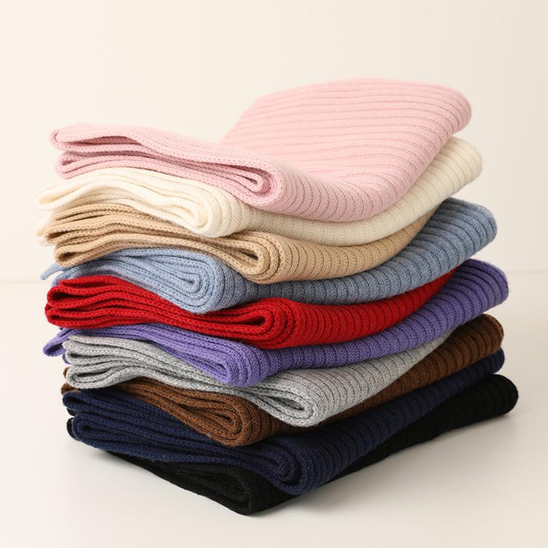 

Autumn and winter new wool scarf women s warm plain light luxury men s thickened large scarf