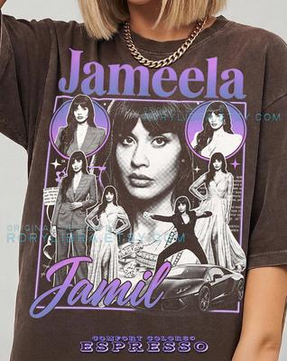 Jameela Jamil Vintage Actress Body Positivity Advocate Comfort Colors® TShirt and Kids Tshirt, Activist Model Retro Graphic Clothes Tee