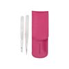 Tweezerman Petit Tweegee Set im pInkfarbenen Etui