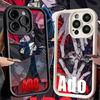 Phone Case for iPhone 17 Air 16E 15 16 Pro Max Ado Cartoon K-Kyogen X Uta Cover 14 Plus 13 12 Mini Soft Shell Silicone Fundas