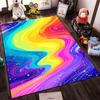 Rainbow Swirl Pattern Carpet for Living Room with Colorful Design Suitable for Use As an Anti-slip for Living Room Bedroom Sofas