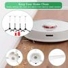 A65T-8Pcs Side Brush Accessories For Roborock Q Revo /P10 Robot Vacuum Cleaner Replacement Parts, Black And White Side Brush