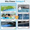 Fits Top Rails From 1.18" To 4.72", 360° Adjustable Dual Waterfall Fountain For Above Ground Pools, Pool Sprinkle