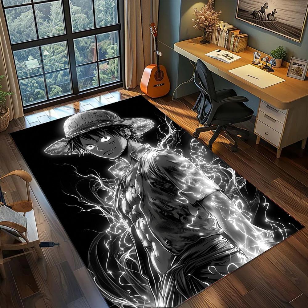 Trafalgar Law One Piece Rug Carpet Non Slip Washable Floor Mat Large Area Rug for Bedroom Decor