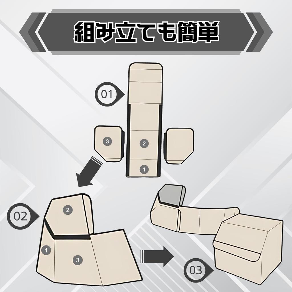 COZENTA Car Storage Box, Trunk Box with Lid and Handle, Foldable (Small, 33x32x30cm)