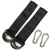 Kit 2 Suspension Straps for Tree Swing 25 Cm - Nylon &; Steel Carabiners 100 Kg