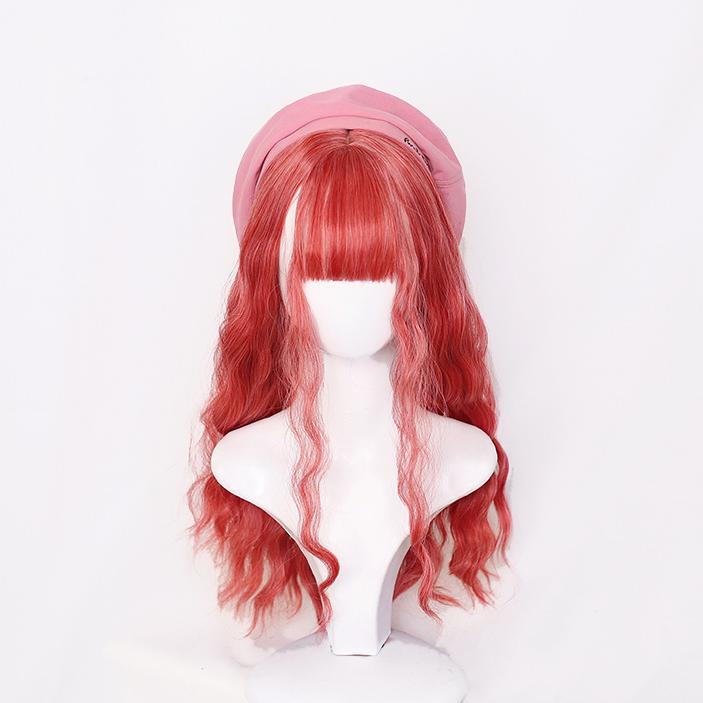 

Женский синтетический парик с длинной волнистой челкой Bybrana, повседневная одежда 55cm