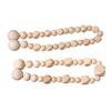 Wood Beads Curtain Holdbacks 6 Pack Magnetic Clasps Window Drapery Holder Tiebacks for Effortlessly Vintage Elegant