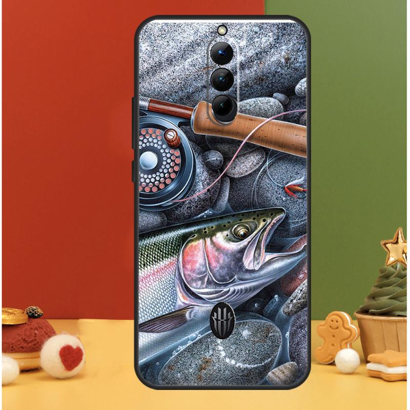 Vintage Trout Fishing Case For ZTE Nubia Red Magic 9 Pro Plus RedMagic 8 8S Pro Plus 6 7 6S 7S Pro 5G 5S 6R Cover