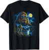 Bigfoot Moonlit Mountain Wilderness Fantasy Art T-Shirt