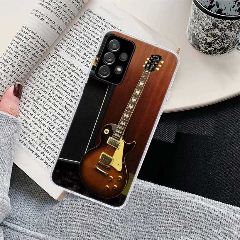 Music score Musical violin guitar Phone Case for Samsung Galaxy A17 A16 A15 A14 A13 A57 A56 A55 A54 A53 A37 A36 A35 A34 A33 A26