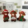 3Pcs Highland Cow Figurines Christmas Decor Resin Calf Animal Statue for Home Garden Office Rustic Farmhouse Tabletop Decoration