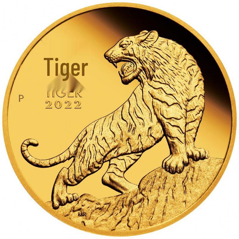 

Памятная медаль «Год Тигра» 2022 года (Австралия) - Зодиакальная монета-поделка