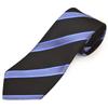 Paul Smith Brand Name Tie Striped Tie, (8cm Wide), (Black/Blue (PS31)) [Used]