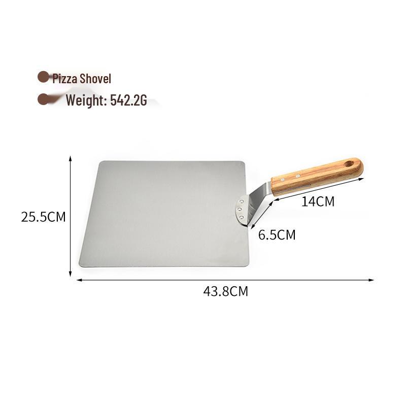 

Stainless Steel Pizza Peel & Cake Shovel - Square, 10 & 12 Sizes for Cooking & Baking Utensils