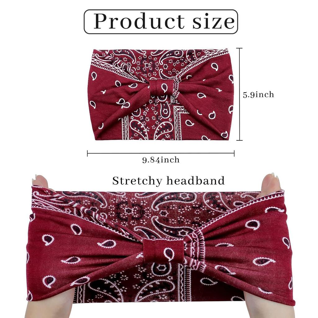 Twisted Wide Headbands for Women Extra Large Turban Workout Headband Yoga Fashion Hair Bands Boho Twisted Thick Hair Accessories