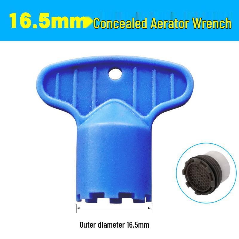 Concealed Faucet Spout with Aerator, Filter Screen Wrench, and Core Accessories Set