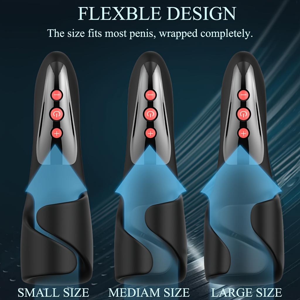 1pc Male Masturbator Penis Training Vibrator Sex Toys For Men Pleasure 10 Vibration Modes And 3 Speed Modes Vibrating Stroker Glans Trainer Stimulator