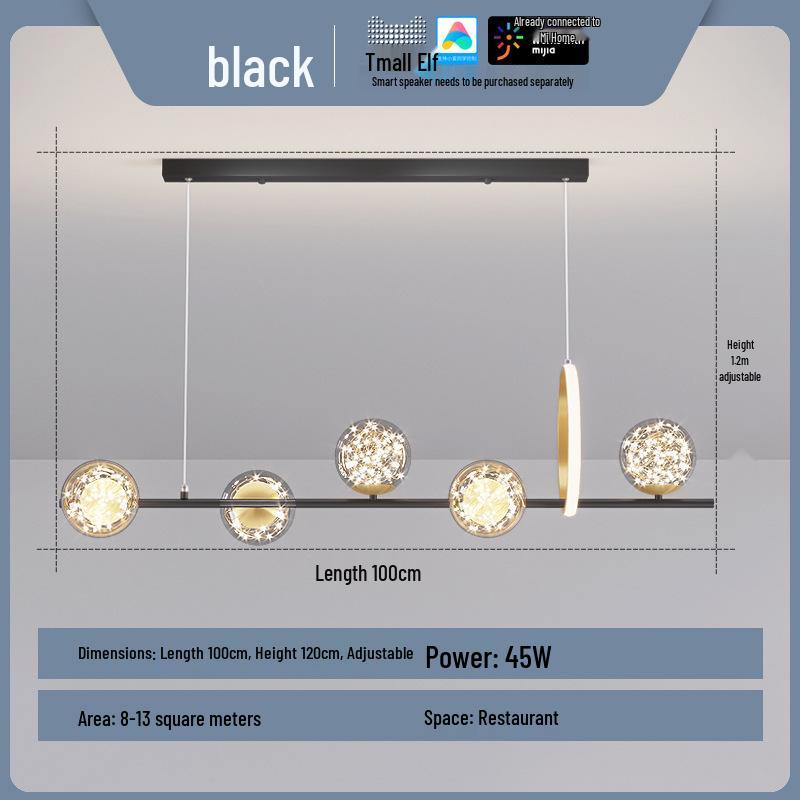 Jiudu Starry Sky Pendant Light: Modern Luxury for Home & Restaurant