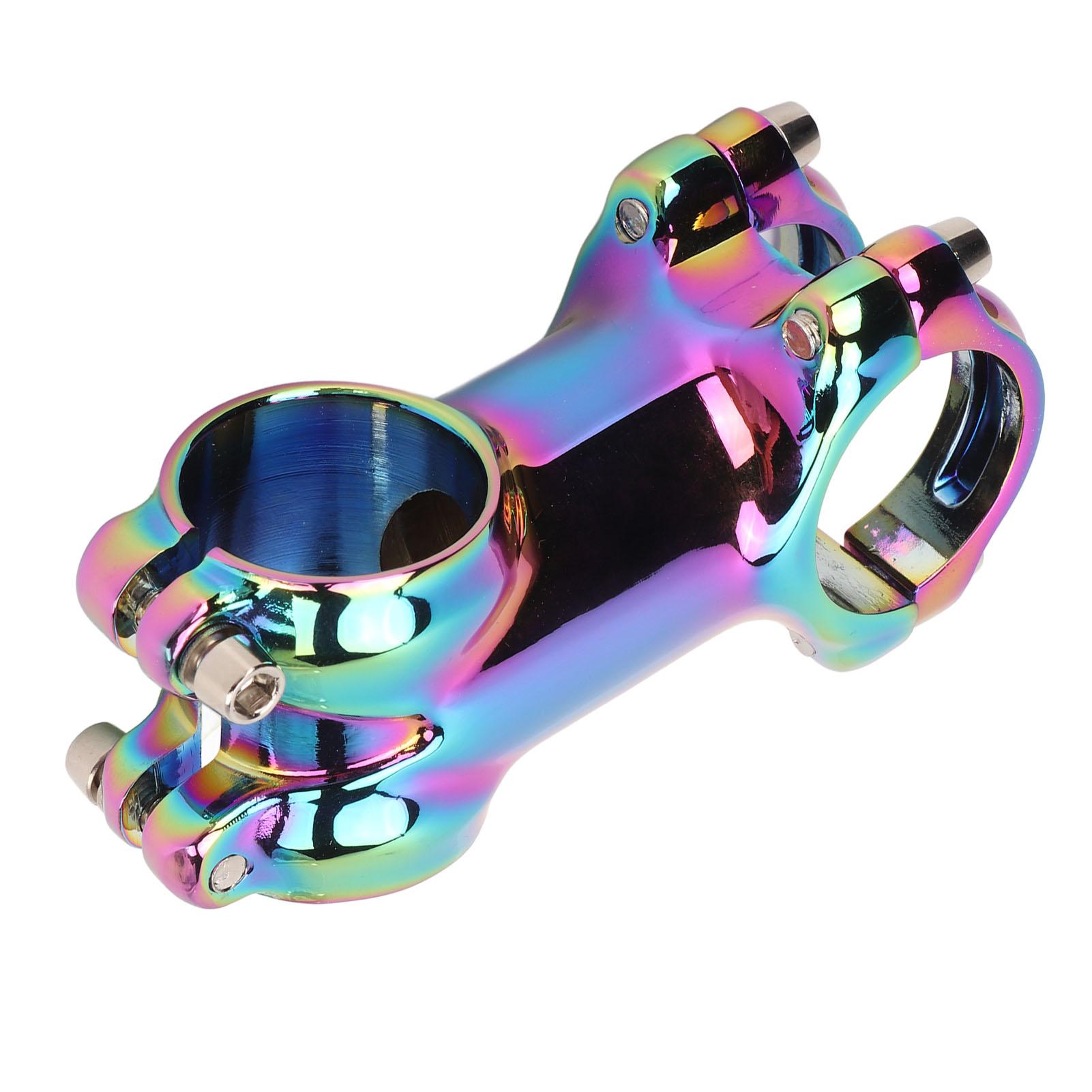 Handlebar Stem Aluminum Alloy CNC Dazzle Color Adjustable Plus Or Minus 7 Degree Bike Stem for Mountain Road Bike