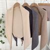 Versatiles Knitted Shawl Light weight Capes Fashionable Breathable Ponchos Warm Winter Accessory